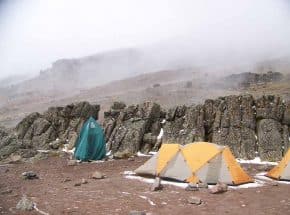 Camping at Kilimanjaro Mountain