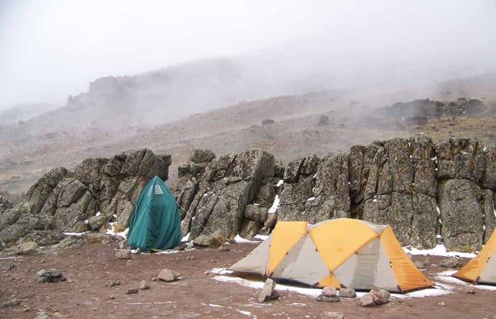 Camping at Kilimanjaro Mountain