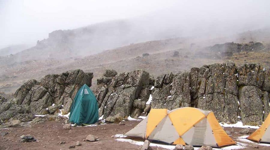 Camping at Kilimanjaro Mountain